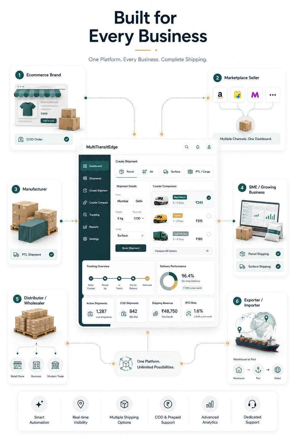 MultiTransitEdge shipping solutions for ecommerce brands, manufacturers, SMEs, distributors and exporters