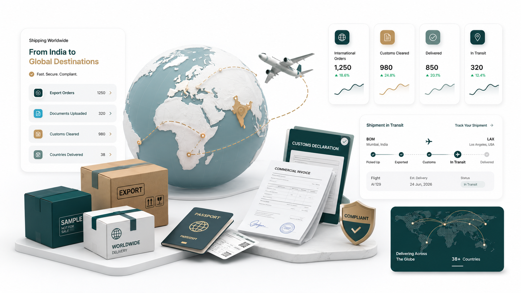 Global shipping solutions for exporters and online sellers