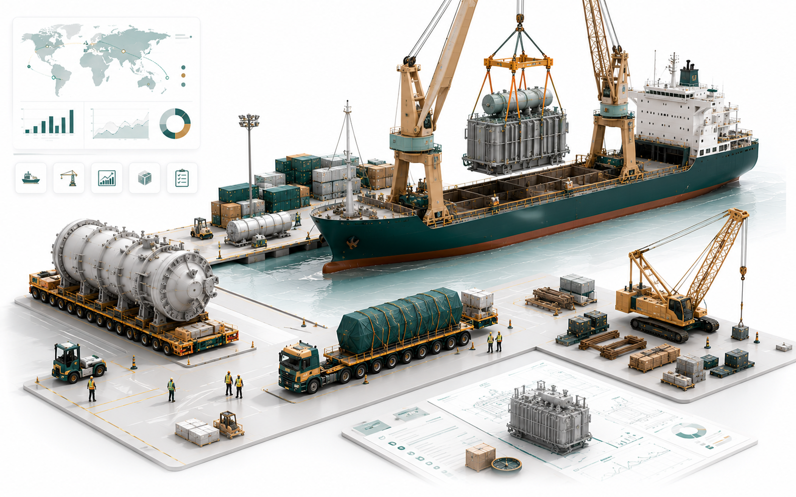 Project cargo breakbulk heavy lift logistics by MultiTransitEdge