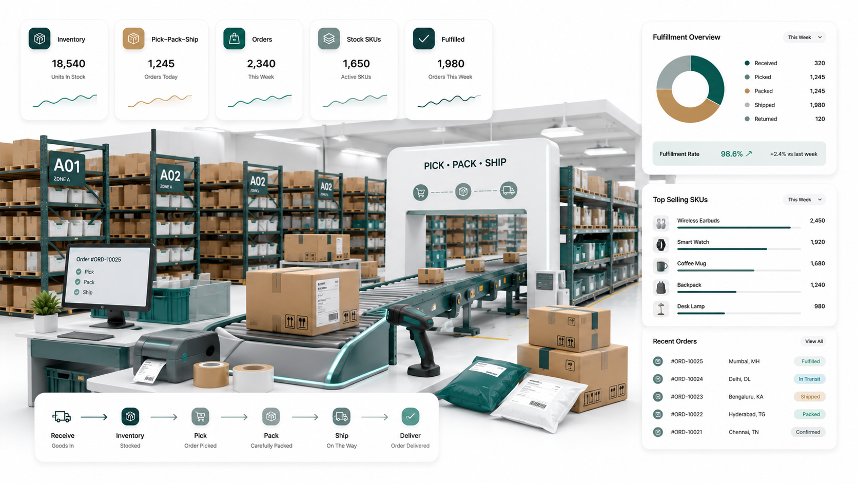 Warehousing and ecommerce fulfillment services